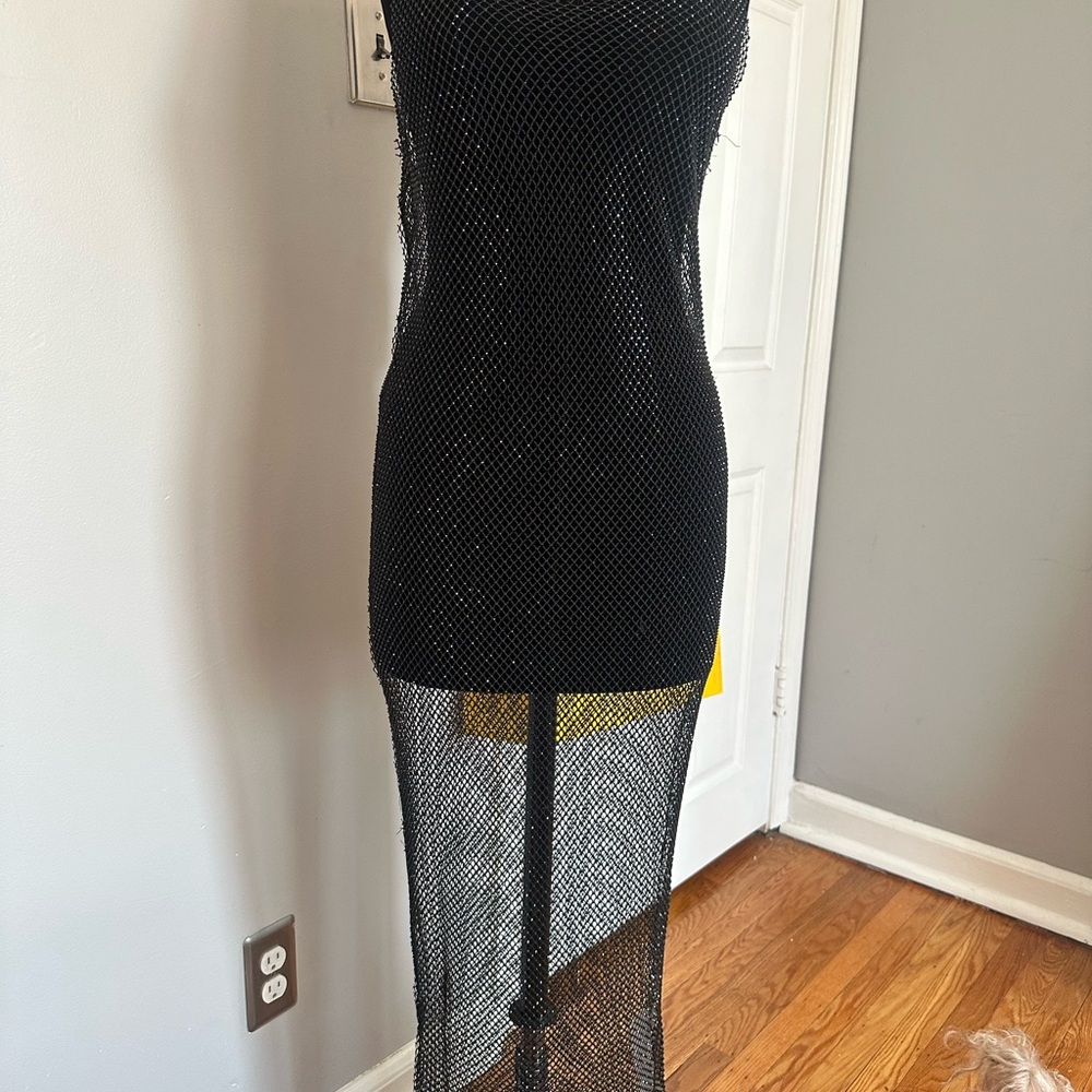 Zara Black Mesh Dress